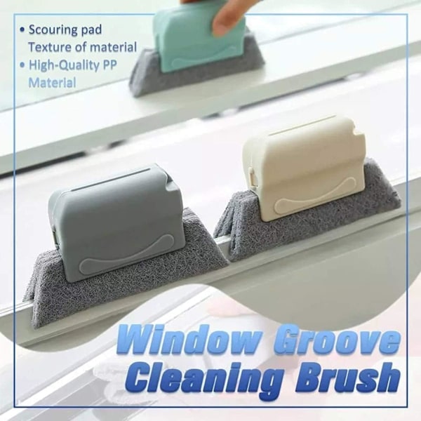 3 kappaletta Groove Cleaning Brush Luova Magic Window Door Track C