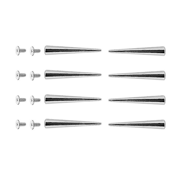 10 st Punk Spikes Nitar Nitar Unika Skruvrygg Metall Läderhantverk Spikar Diy Bullet Spikar