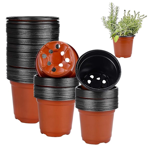 10 stk. Plastik Planteskole Potter Blomsterfrøplante Starter Potter Til Have Til Ompotning Sukkulenter Små Planter 14cm