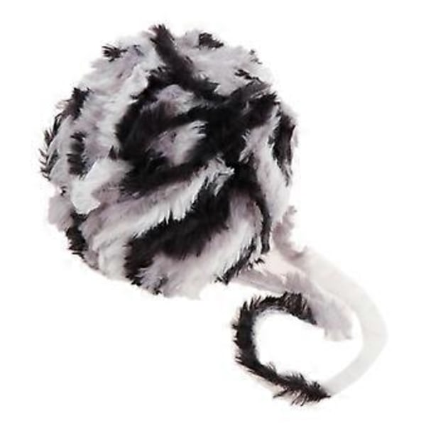 DIY Polyester Chunky til Strikning Roving Hækling 32 Meter/Nøgle Grå Sort Grey Black