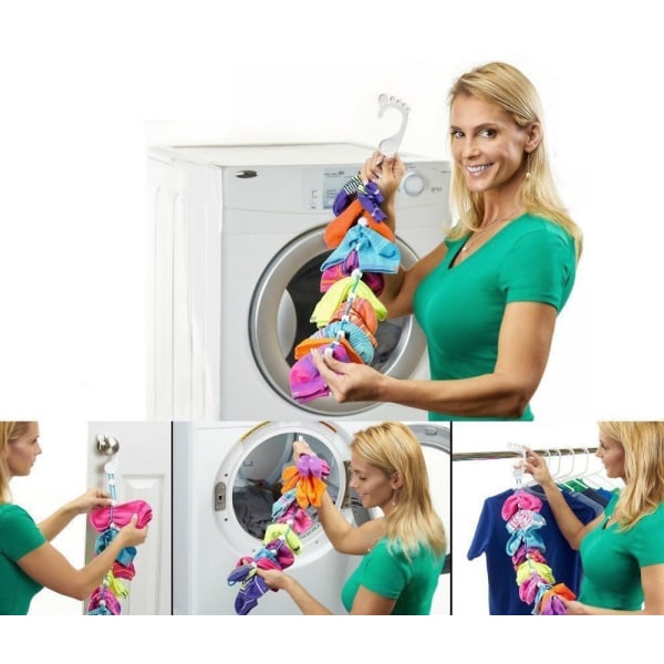1 st socktvättverktyg och galge för tvätt, torkning och förvaring