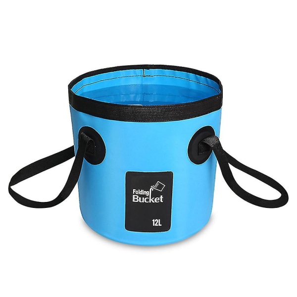 12l/20l Waterproof Water Bucket,outdoor Fishing Bucket Folding Water Container For Camping Picnic Washing Cleaning（12L）