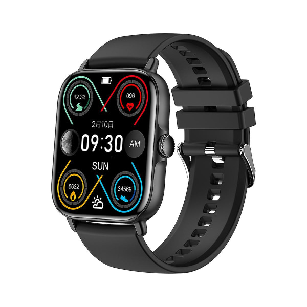 Gts3 Pro Smart Watch 1.81&quot; Trådløs opladning Ai Voice Ip67 Vandtæt rektangel Fashion Sports Smartwatch（Sort）