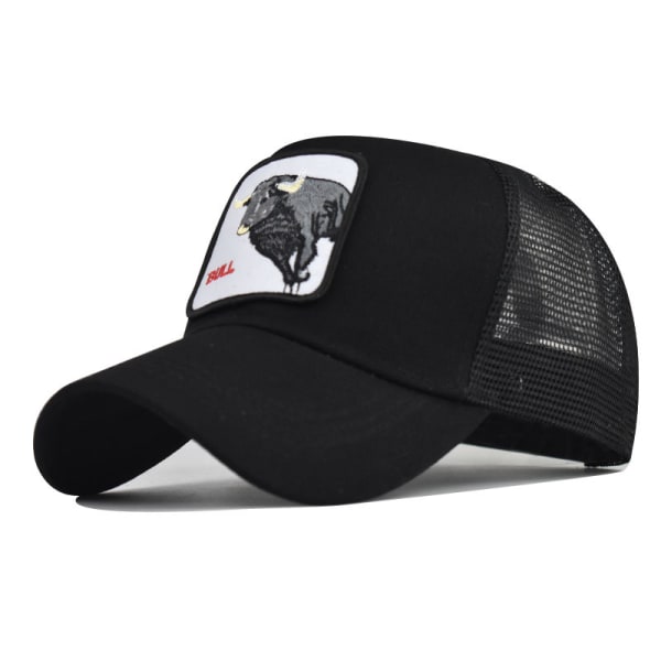 Printemps nouveau djurbroderi mesh hattar män och kvinnor djur basebollkepsar hip hop dutch tongue keps