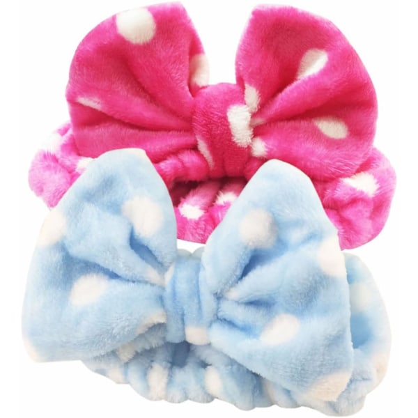 2 Pack Cute Stretchy Knot Headbands, Facial Cleansing, Cute Towel