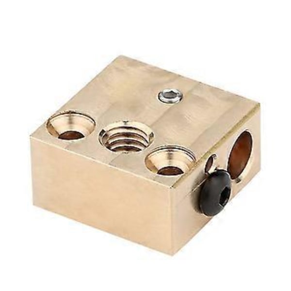 Premium Mässingsvärmeblock Speciellt för CR10/ för E3D V6 3D-skrivare Extruder