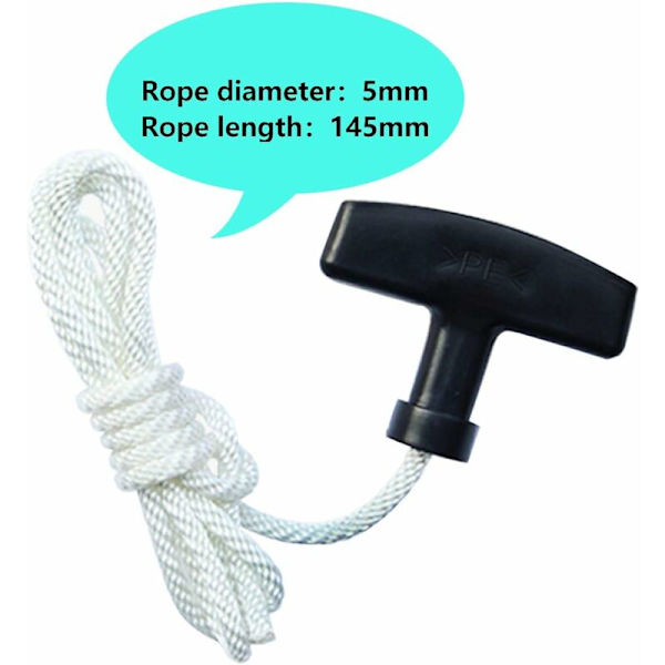 2 kappaletta Recoil Start Rope, Start Rope And Handle, Lawn Mower Sta