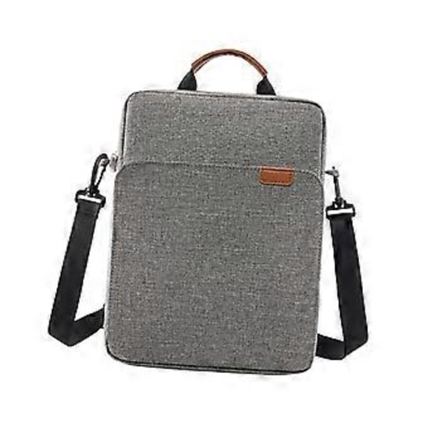 Pekskärm Tablet Väska Fodral Crossbody Väska Yttre Dragkedjeficka för Mindre Saker Organiserad Hållbar Slitstark Dammtät Handväska (L Grå) L Gray