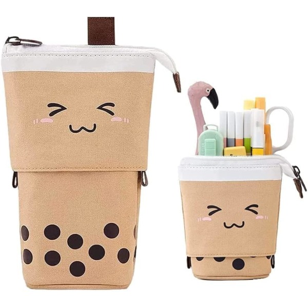 Cute Telescopic Free Standing Pencil Case for Stationery, Office,