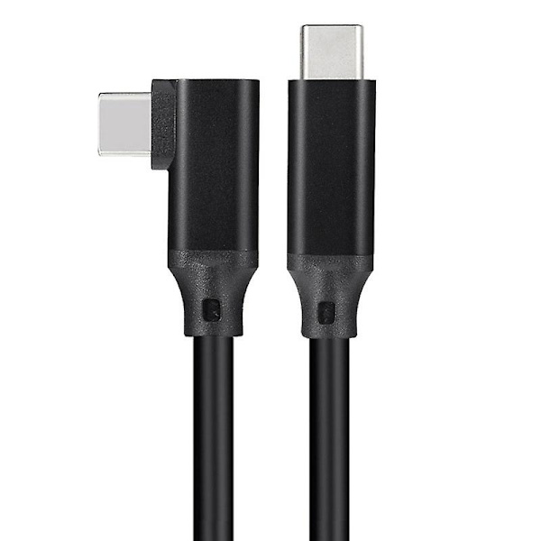 Vr Data Kabel Albue Type-c Data Kabel Usb3.1 Gen 2 Dobbelt Han Video Projektionskabel 20 Vr Mobil Spilkabel 0.5M Grå