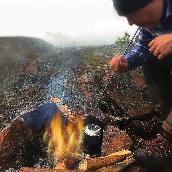 Lommebrannbelg Sammenleggbar Blåsepipe For Å Starte Bål 6 Seksjoner Campingutstyr