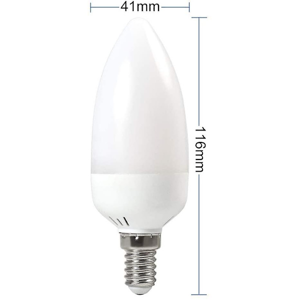 Sæt med 4 LED-pærer E14 2 W 25 Lm 28 X 2835 Smd Ac 85-265 V til boligindretning, soveværelse