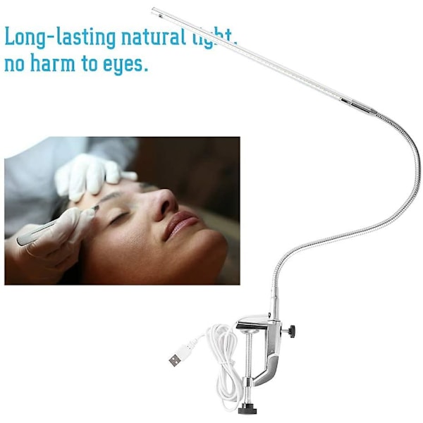 Led skrivebordslampe, Led klipslys neglebordlampe, justerbar manicure bordlampe Led neglelampe