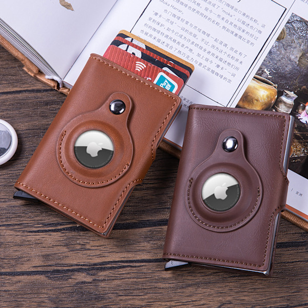 Purse Airtag Pung Slim Pung Møntrum RFID Beskyttelse Mini Smart