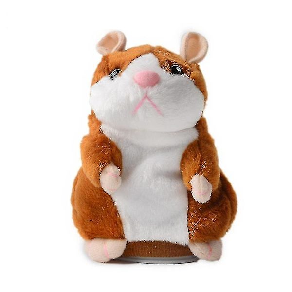 Älykäs kävelevä, nyökkäävä, puhuva sähköhamsterilelu（harmaa）