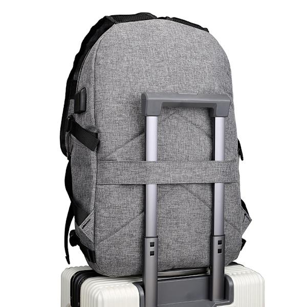Varkaudenesto-reppu, kannettava tietokone, vedenkestävä miesten reppu USB-C:llä