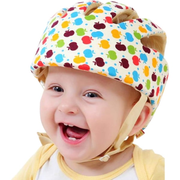 Baby børne sikkerhedshjelm spædbørn hat hoved beskyttende børne bomuld