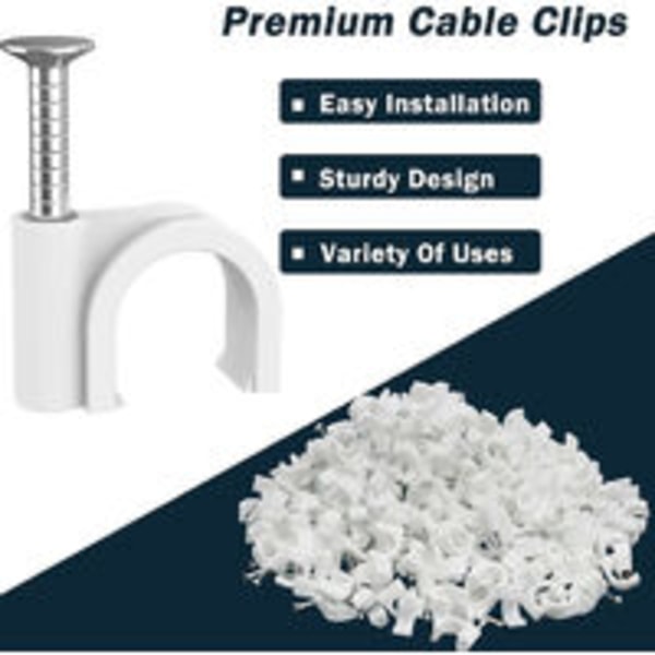 400 stk. runde kabelbindere med stålsøm kabelbindere 4 størrelser forskel