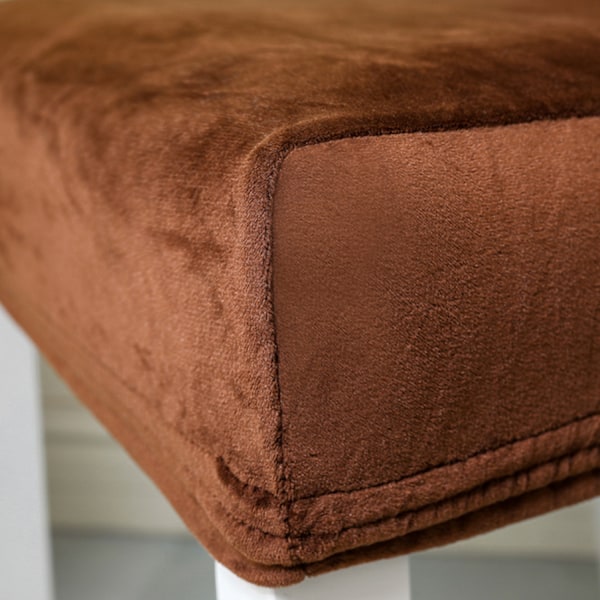 Stolskydd elastiskt enfärgat stretchöverdrag sammet mikrofiber