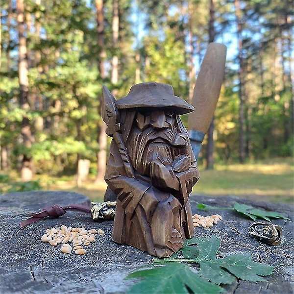 Odin Thortyr Nordisk Hednisk Staty Retro Harts Kunsthåndværk Personlig Skrivebordsornament C