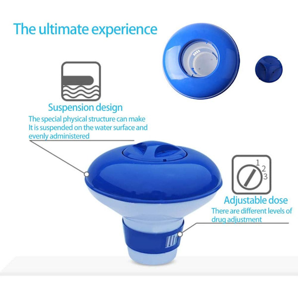 Flydende pool dispenser, automatisk klordispenser, klordispenser, spa flydende dispenser, klordispenser, swimmingpool kemisk dispenser