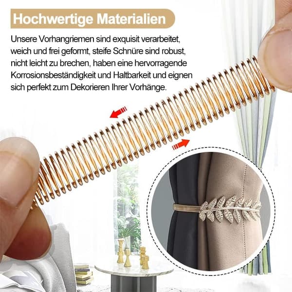 2 stk. gardinbindere, magnetiske gardinbindere, vindue