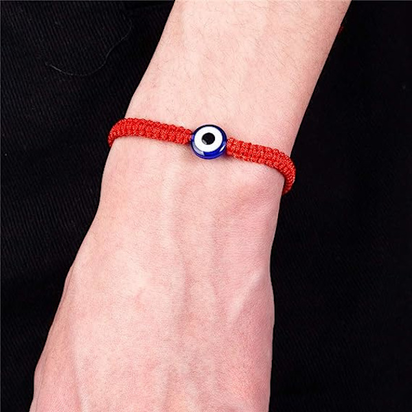 2-Pack Demon Eye Double Ball Blue Eye Evil Eye Red Handmade Braid