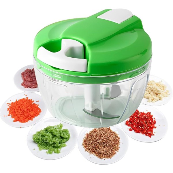 (520ml) Multi-Function Manual Food Chopper,Manual Food Processor