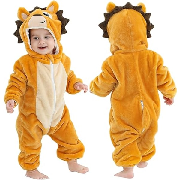 （1）Egnet til højde 100 cm Baby Onesies Dyre Pyjamas Jumpsuit