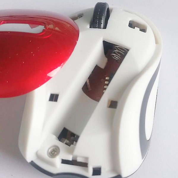 Mini lille trådløs mus optisk bærbar mini trådløs mus med USB-modtager（Rød）