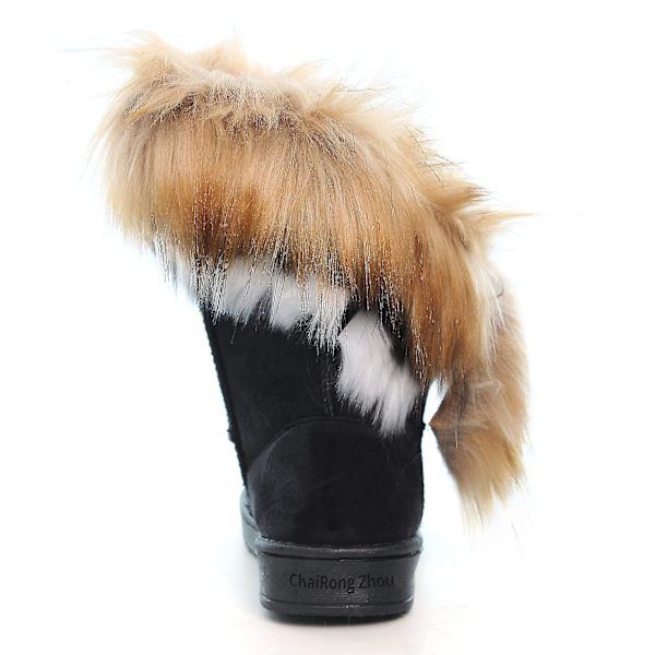 Kvinder Sne Ankelstøvler Kort Varm Faux Pels Fluffy