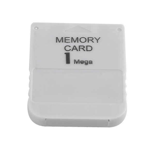 Ps1 hukommelseskort 1 Mega hukommelseskort til Playstation 1 En Ps1 Psx spil nyttig praktisk overkommelig hvid 1m 1mb