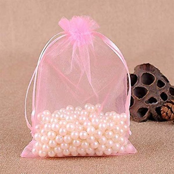 10 kpl Organza lahjapusseja Häät Korut Pussit Kulta Lahjapusseja Mini Lahjapusseja Pussi Pussit Juhla Lahjapusseja 9cm X 7cm