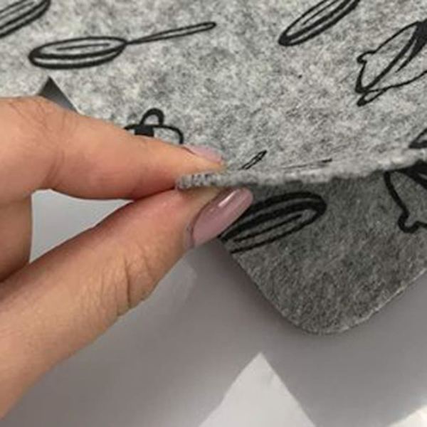 3st Non Woven Pot &amp; Pan Protector Divider Pads Anti-halk Värmeisolerad Pan Pot Mat Hållare Kokkärl Separator Matta Slumpmässig färg