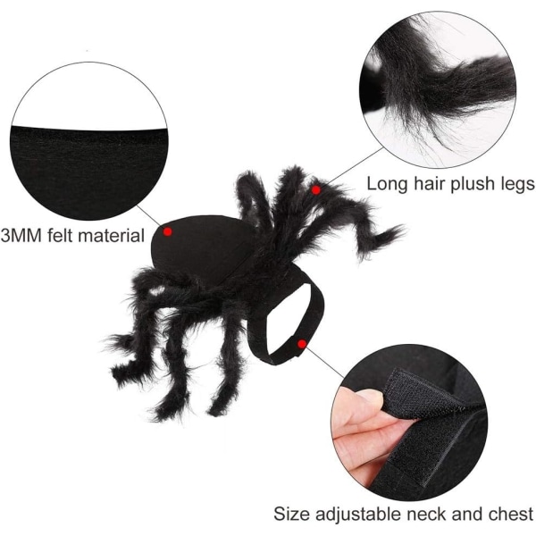 Lemmikkieläinten vaatteet, hämähäkki cosplay lemmikkieläinten puku kissalle koiralle, hämähäkki lepakko r
