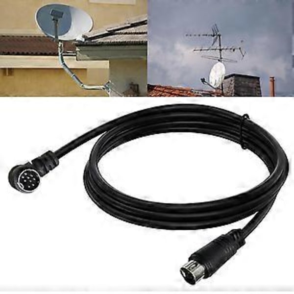 9-nastainen S-video Mini Din -sovitin jatkojohto 9-nastainen johto parantaa signaalia ja selkeää ääni- ja videolähetystä 50cm double bend
