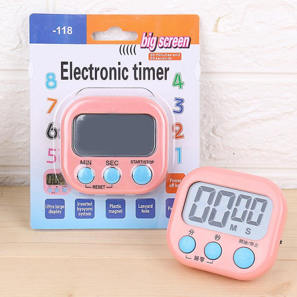 Digital Kök Timer Magnetisk Nedräknings Stoppur Timer Med Hög Alarm, Stor Siffra Grön