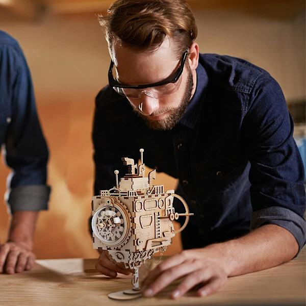 Diy Trä Musik Box Kit-Handvev Musikalisk Mekanism-3d Trä Modell Byggsats