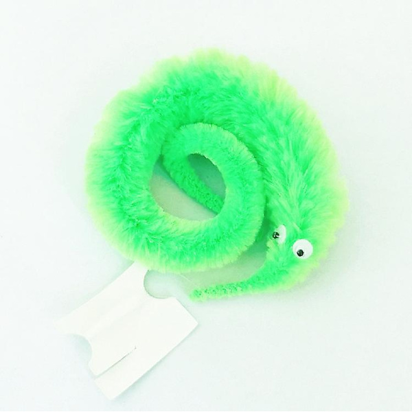 Magiska maskar Färg Osynlig Twisty Caterpillar Färger Katt Leksak För Barn Trick Karneval Fest（grön）