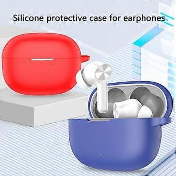 Øretelefon Skin Silikone Hus Case Støvtæt Beskyttelse Mod Beskyttende Cover Skadeforebyggelse Sleeve til Buds T200 Lite Sort Black