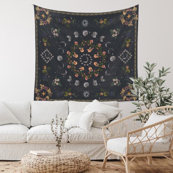 Musta seinävaate, seinävaate, 150X130cm