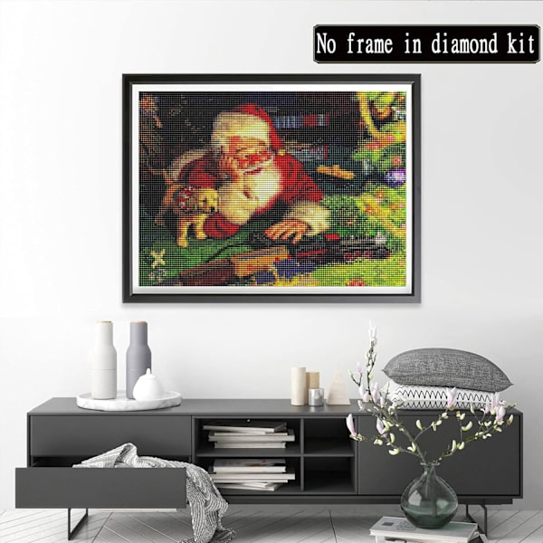（14）DIY Diamantmålning Julset, 5D Julbroderi D