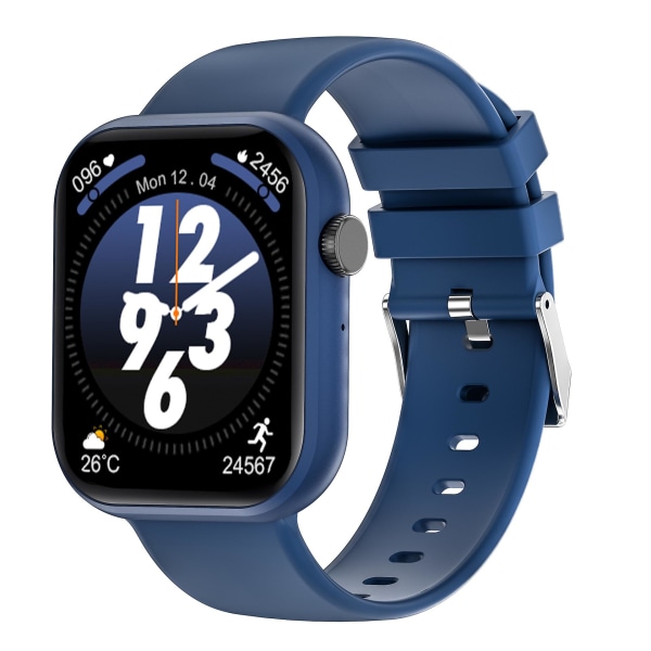 G20 Smartwatch, 1,85&quot; Bluetooth Talking, musik Single Mode Heart Rate Sleep Monitoring, Sports Skridttæller（Blå）