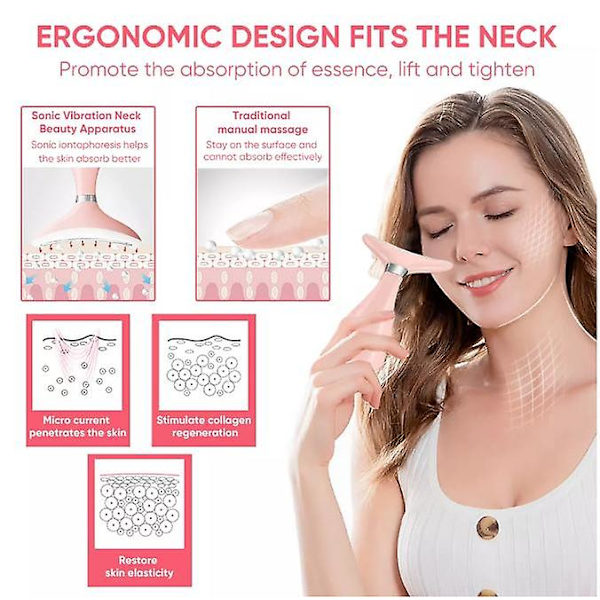 Kaula Anti Wrinkle Kasvojenkohotus Kauneudenhoitolaite Led Fotoniterapia Ihohuolto Musta