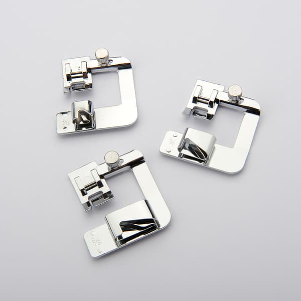 (4/8 tum 13 mm), 3 st symaskinspressarfot syfållfot
