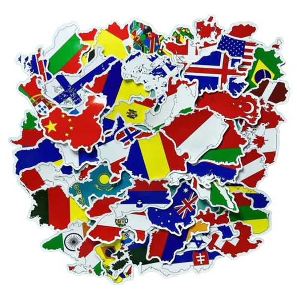 50-pack klistermärken och dekaler - Country Multi-Color