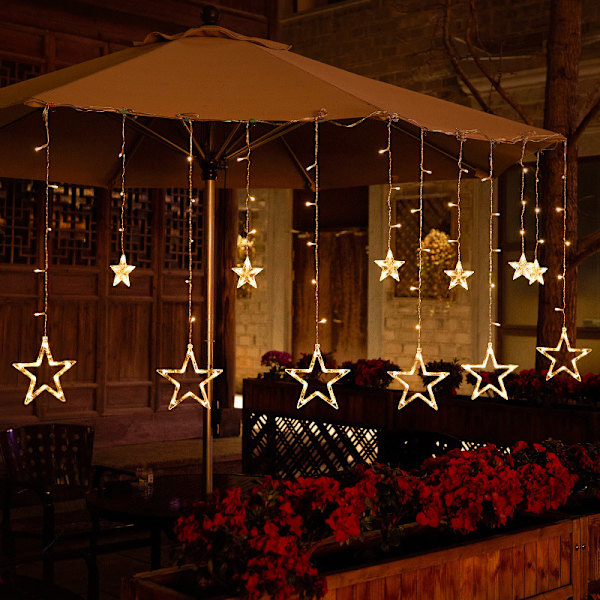 Jul festival rum utomhus dekoration gardin ljus led sola