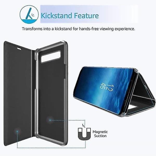 Samsung Galaxy Note 8 Clear View Case Cover Støtsikker Speil Flip Case Clear View Cover
