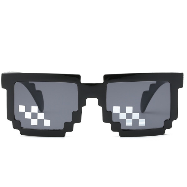 5-pack Thug Life Solglasögon Pixelerade Solglasögon Glas Solglasögon Herr Dam 8 Bit Pixel Mosaic Props Unisex solglasögon