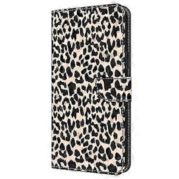 Skal för Samsung Galaxy A16 5G/A16 4G TPU+PU Läder Flip Fodral Leopard Print